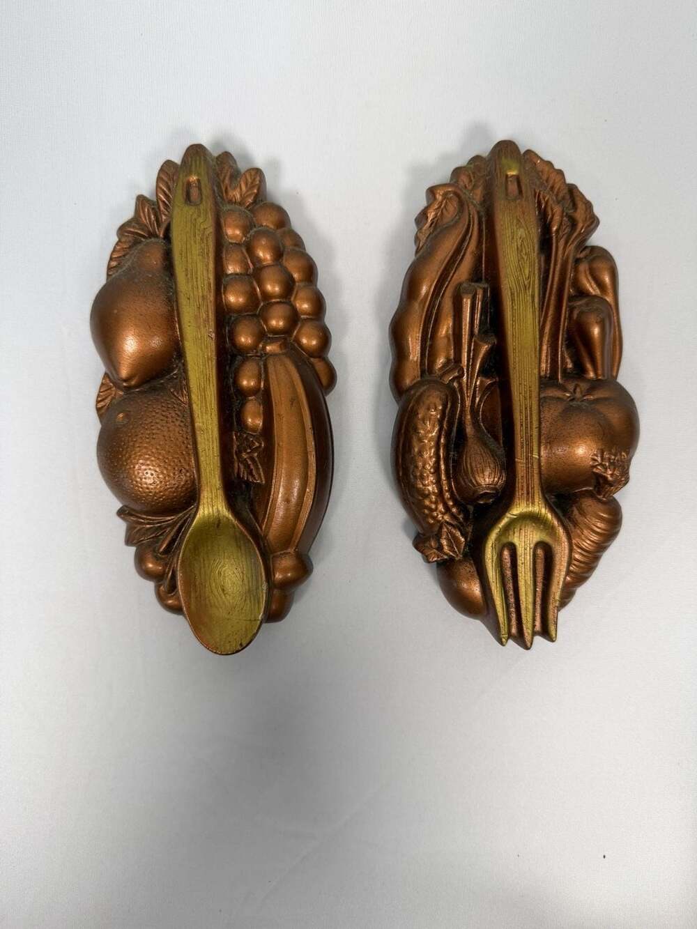 Vintage 1966 Miller Studio Chalkware Wall Plaques Set